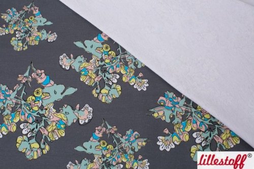 Bio Summersweat - Fiori - grau - Lillestoff